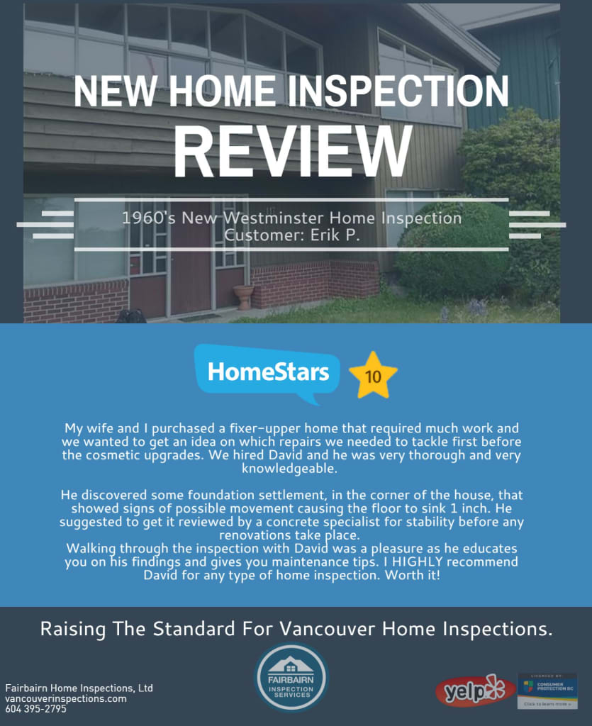 Home Inspection Review Erik P